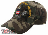 NEW! USA UNITED STATES OF AMERICA EAGLE BALL CAP HAT GREEN CAMO