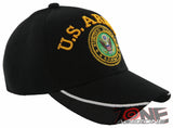 NEW! US ARMY SIDE LINE MESH BALL CAP HAT BLACK