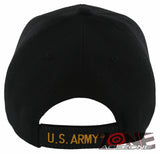 NEW! US ARMY SIDE LINE MESH BALL CAP HAT BLACK