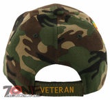 VIETNAM VETERAN GOLD MEDAL BALL CAP HAT GREEN CAMO