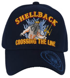 US NAVY SHELLBACK USN CROSSING THE LINE BALL CAP HAT NAVY