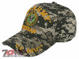 NEW! US ARMY STRONG VETERAN ROUND CAP HAT ACU CAMO