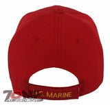 NEW! US MARINE CORPS USMC NEVER RETIRED JUST FADE AWAY CAP HAT RED