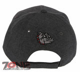 NEW! BULLDOG HEAD BASEBALL CAP HAT GRAY