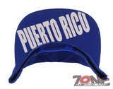 NEW! PUERTO RICO USA FLAG FLAT BILL SNAPBACK BASEBALL CAP HAT ROYAL BLUE