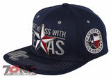 NEW! DON'T MESS WITH TEXAS STAR FLAT BILL SNAPBACK BASEBALL CAP HAT NAVY