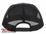 7 PANEL FLAT BILL SNAPBACK TRUCKER BASEBALL CAP HAT CHARCOAL GRAY