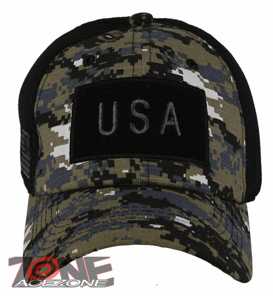 NEW! USA FLAG MILITARY TACTICAL DETACHABLE BASEBALL CAP HAT GREEN ACU –